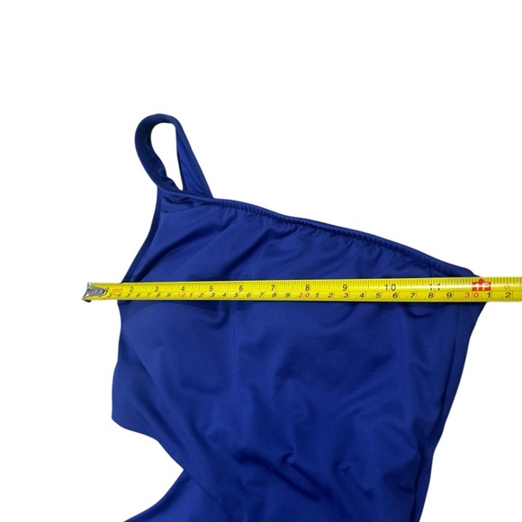 Victoria’s Secret Cut Out One Shoulder One Piece Royal Blue Bathing Suit Small - Picture 8 of 10